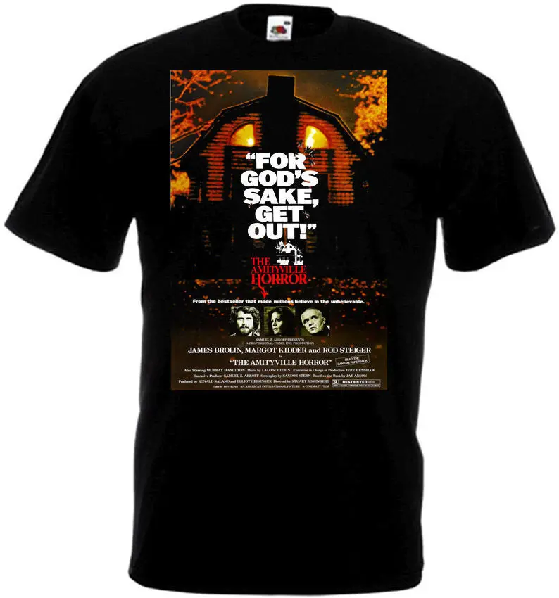 The Amityville Horror v2 T shirt black movie poster all sizes S-5XL