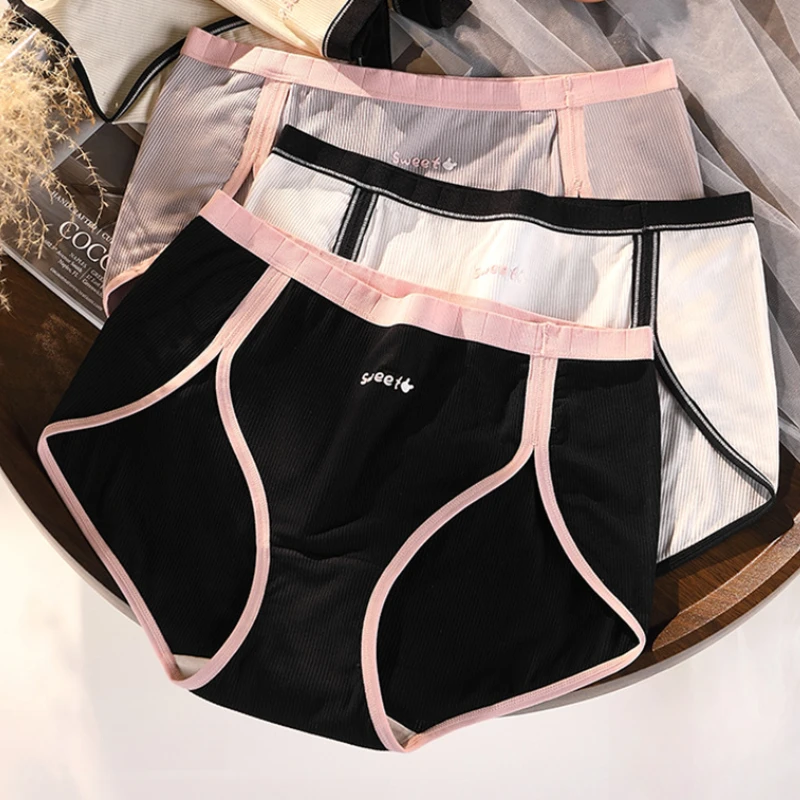 

Modal Women Panties Ladies Sexy Sports Seamless Briefs Beathable Antibacterial Lingerie High Slit Underwear Female Intimates