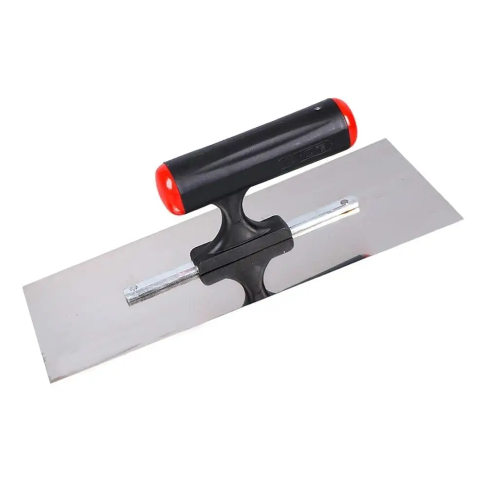 مجرفة تجصيص مفيدة من الفولاذ المقاوم للصدأ، مقبض بلاستيكي، تصميم مريح، أداة كشط الحوائط الجافة، تشطيب الأرضيات