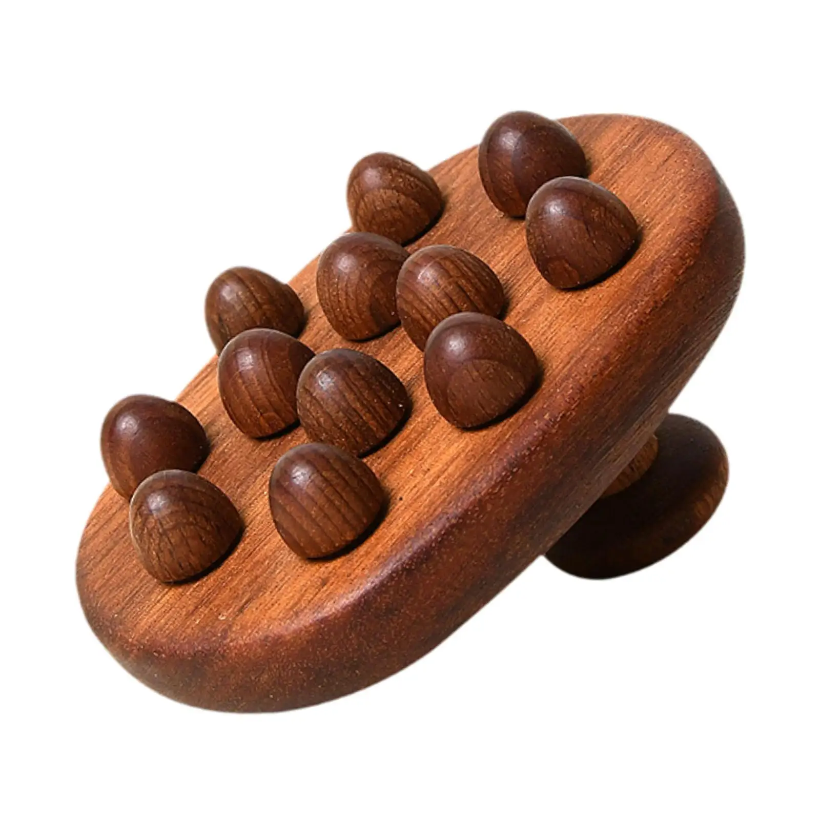 فرشاة تدليك الجسم الخشبية لنحت الظهر ، أداة كشط غواشا المحمولة باليد ، هدية عائلية ، 12 كرة