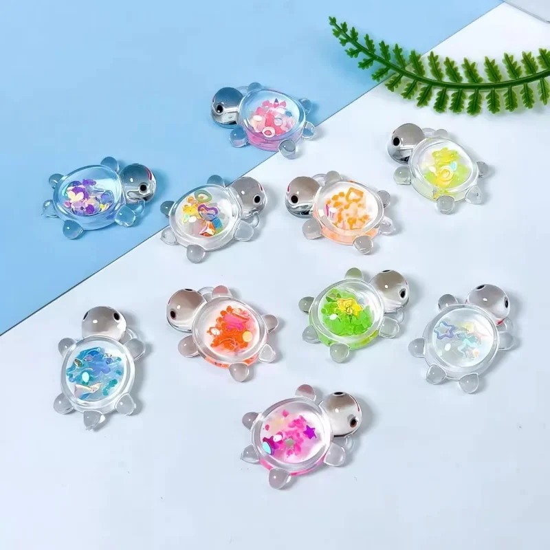 10-50pcs Party Favors Mini Luminous Transparent Turtle Cute Cream Glue Accessories Student Party Desktop Decoration Toys 2026