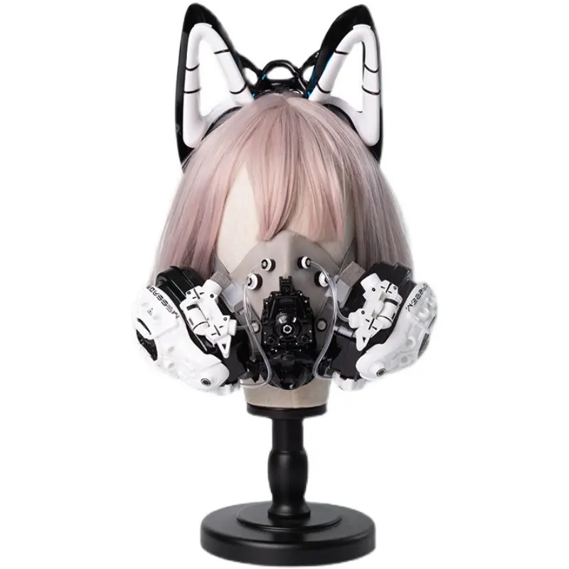 Cyberpunk Bionic Series Messenger Glow Dog Ears Headgear Headband Hairpin Live streaming host
