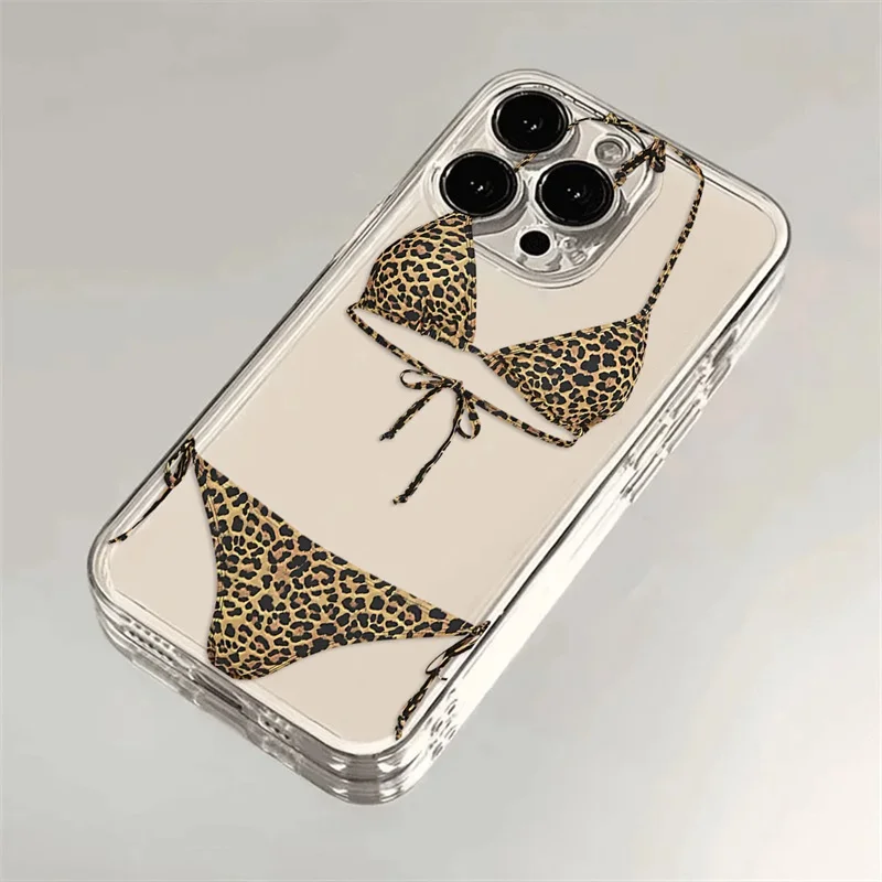 ليوبارد طباعة بيكيني قضية الهاتف لسامسونج غالاكسي S25 S23 S24 S22 الترا زائد غطاء مقاوم للصدمات لهاتف غالاكسي S24 + S23 + S25 + قذيفة