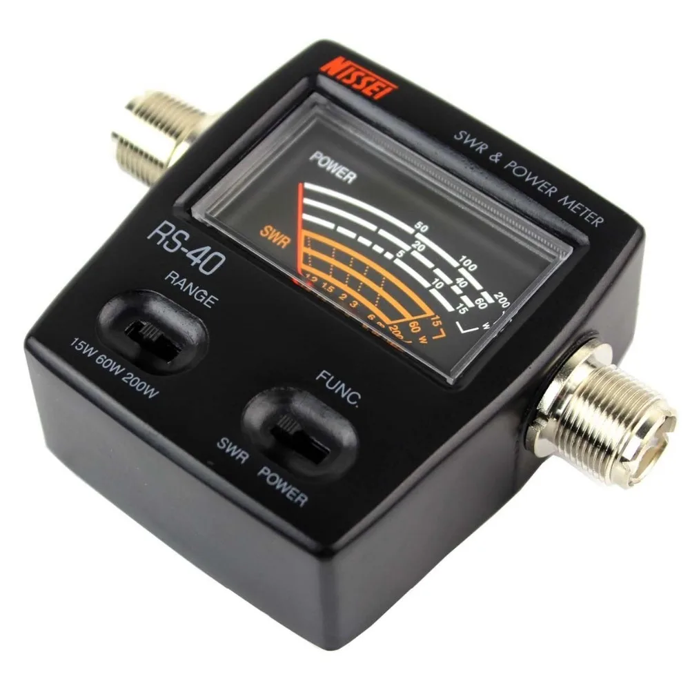 Power SWR  Standing-Wave Meter RS-40 0-20W MJ-MJ Connector,Replacing Redot 1050A UV Dual Band Dynamo meter for Walkie