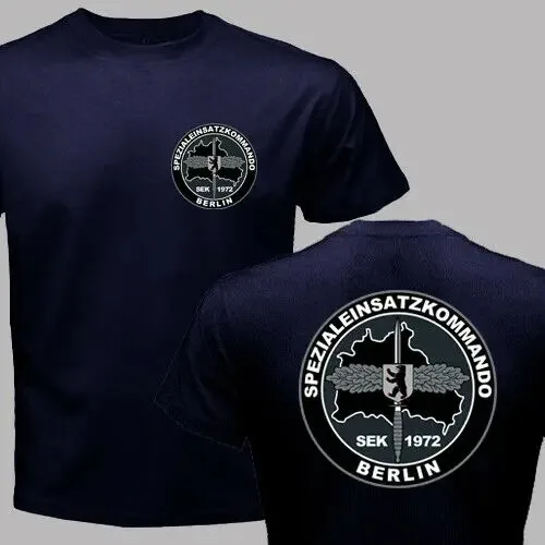 Germany SEK Spezialeinsatzkommando Polizei Berlin Fra Sudbayern Men T-shirt Men Cotton Tees Tops Harajuku Streetwear