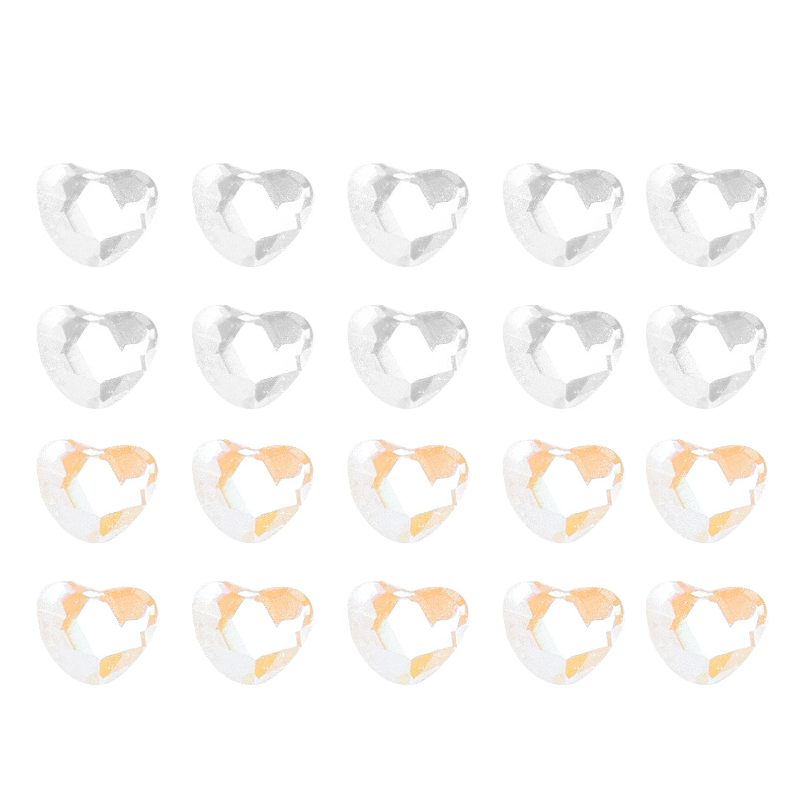 

10 Pcs Peach Heart Crystal Teeth Gems Kit Sparkly Crystals Tooth Jewelry Decoration Real Fake Teeth Women Girls Prom Banquet