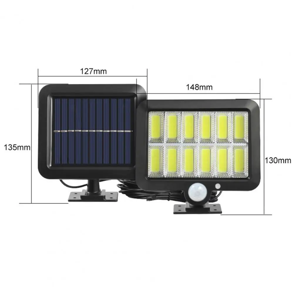 Solar Lamp High Brightness Waterproof Automatic Charging Wide Sensing Angle Outdoor Solar Wall Light Motion Sensor Lamp Garden S