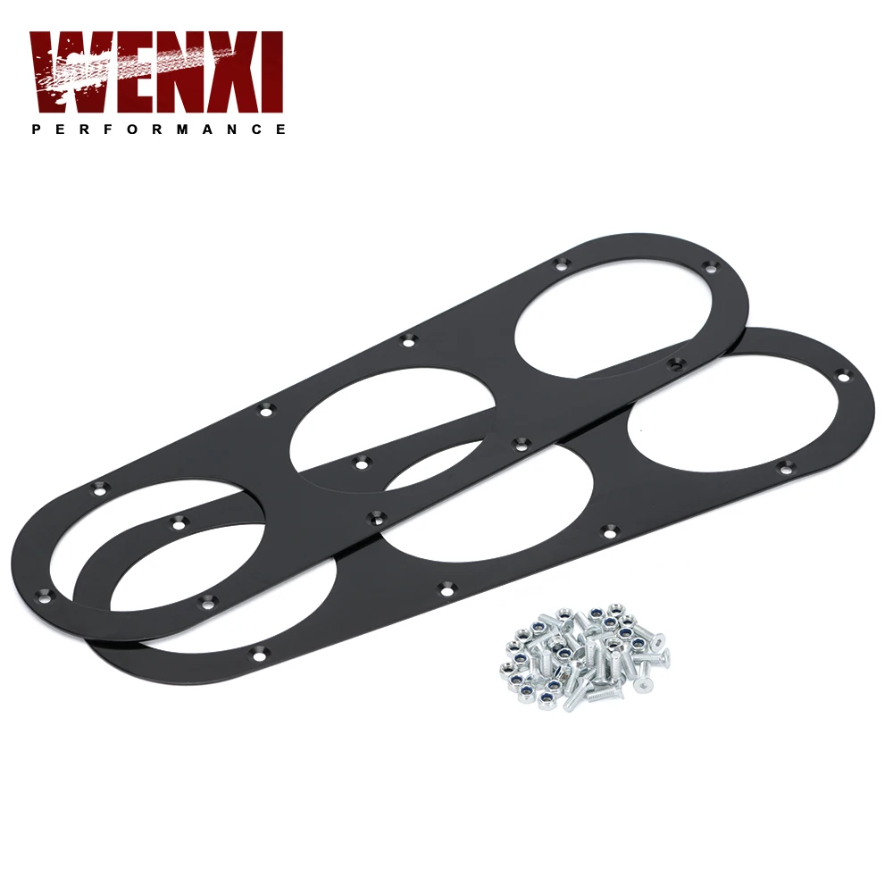 

2pcs Black Rear Bumper Diffuser For Universal Car Rear Bumper Air Diversion Diffuser Panel WX-RBD01