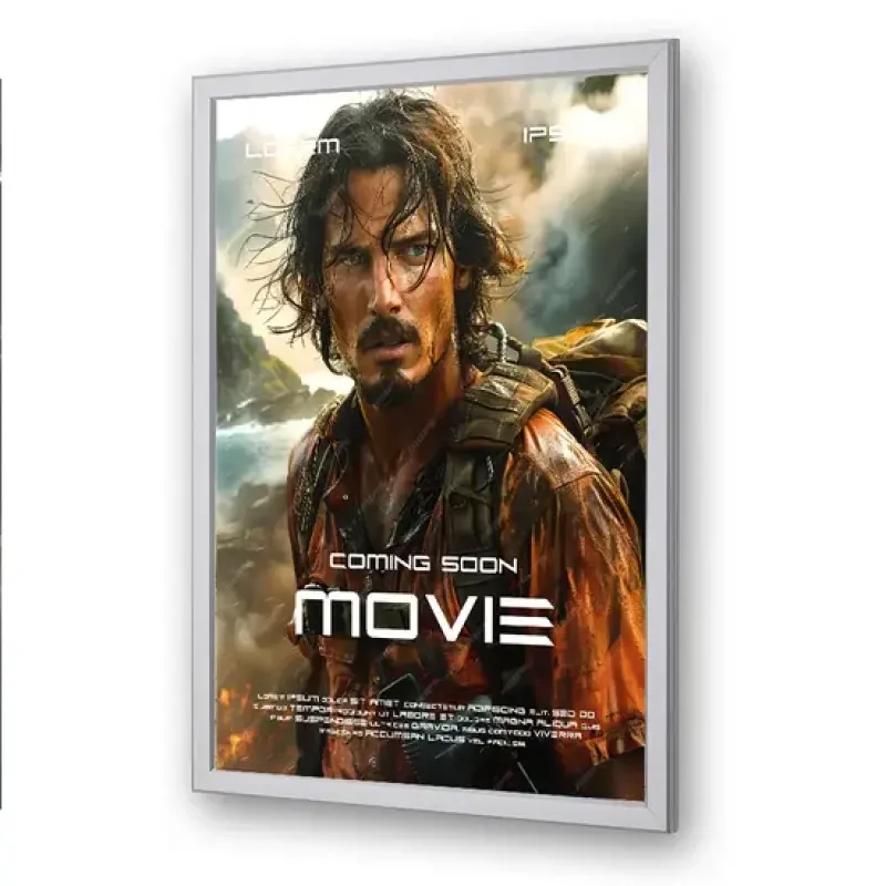LED Light Box Aluminum Wall Picture Movie LED Poster Frame Display