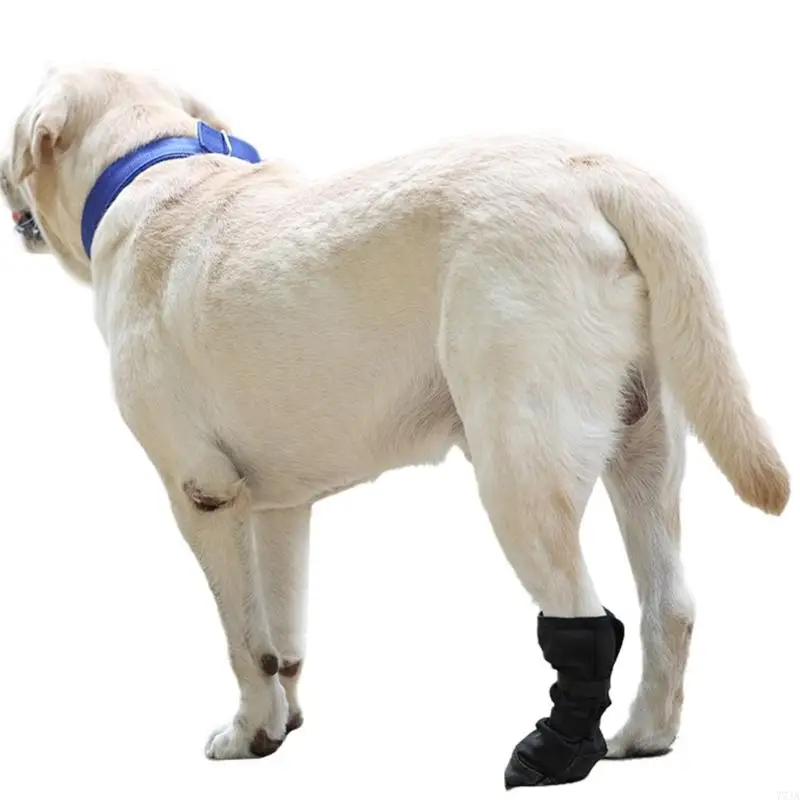 77JA pelindung boot anjing untuk cakar pemulihan soft dog paws pelindung sepatu anjing tahan air untuk pemulihan pasca bedah