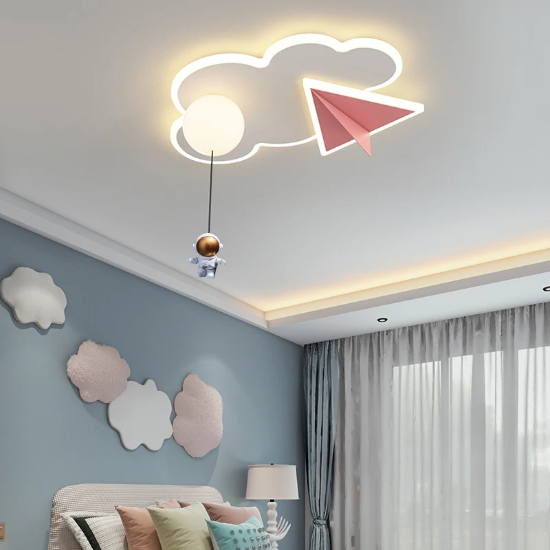 Children's Room Led Ceiling Lights Bedroom Creative Airplane Cloud Ceiling Lamp Modern Simple Home Interior Lighting Decor Lamps