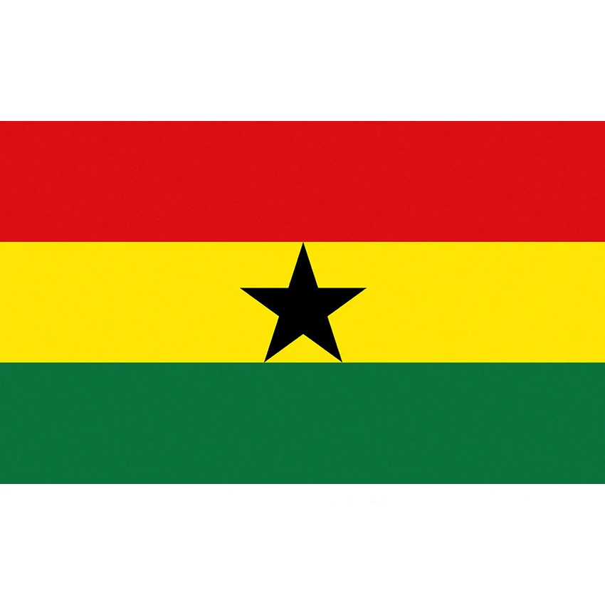 Bandera de la República de Ghana, Gha Gh, 90x150cm