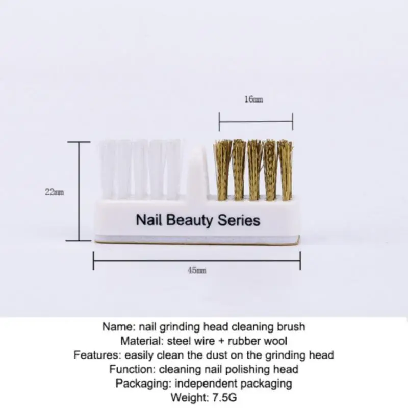 Nail polisher cleaning brush copper wire cleaning brush electric polisher grinding head dust brush nail tools