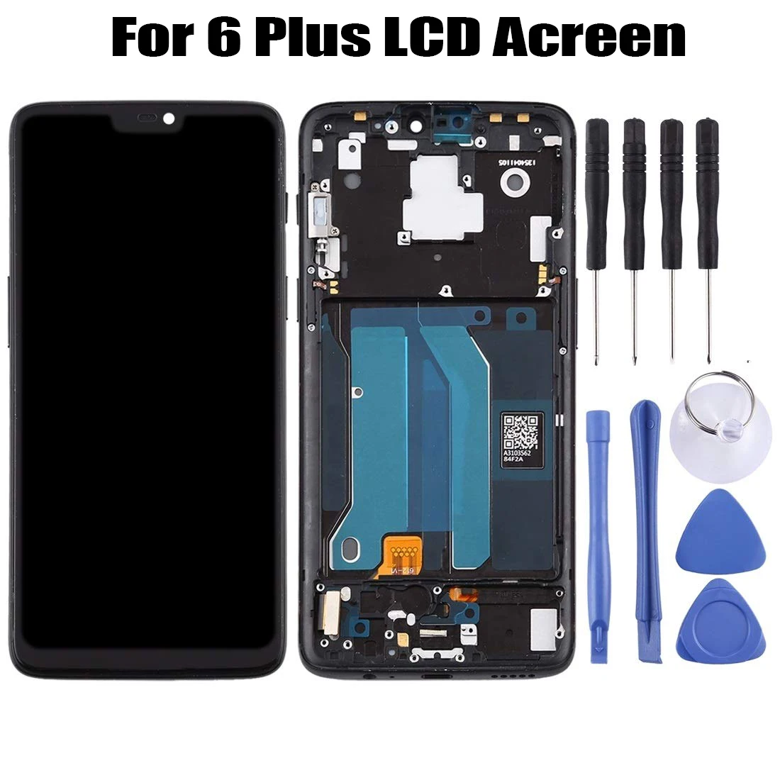 New LCD Display Compatible For OnePlus6 OLED A6000 A6003 Replacement Touch Screen Digitizer Full Assembly Parts with Frame+Tools