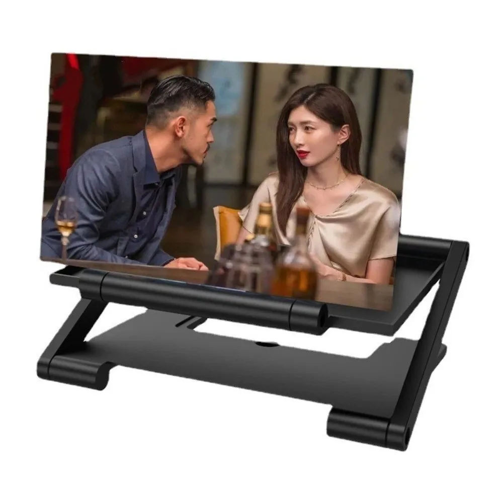 Portable Folding Cell Phone Screen Amplifier HD Enlarged Screen Mobile Phone Magnifying Glass Multi functional Phone Holder
