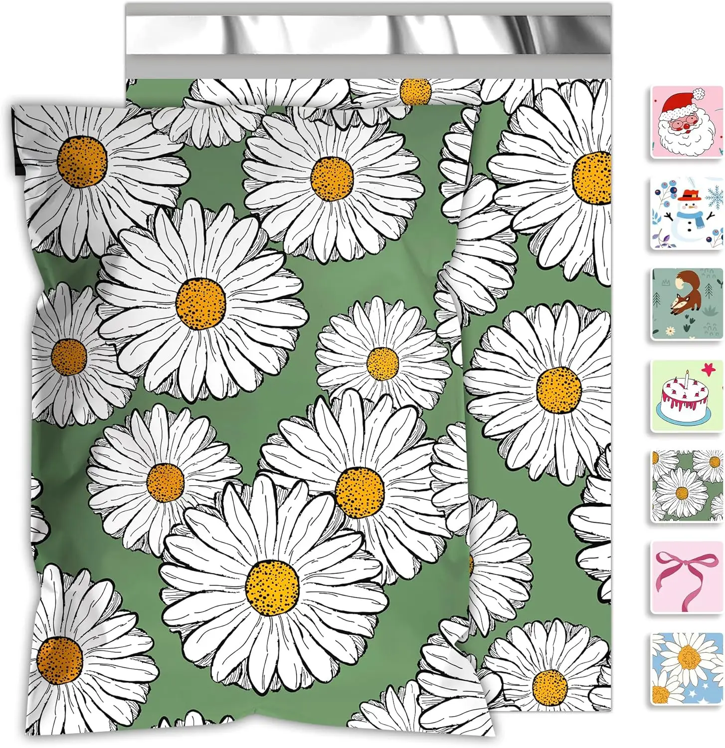 

Chrysanthemum Poly Mailers 10x13 Inch 100 Pcs - Heavy Duty Tear-Proof Waterproof Shipping Bags