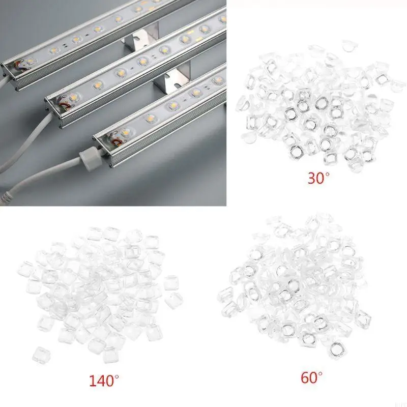 

E1PC 100pcs Lens для 5050 LED WS2812 APA102 WS2811 SK6812 30 60 140 Угла