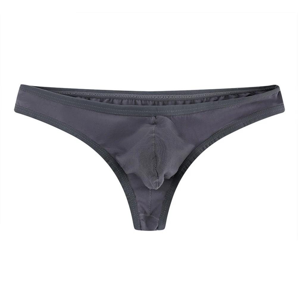 

1pc Solid Color Men's G-strings Briefs Sexy Low Waist Thongs Bikini Underwear T-Back Breathable Modal Pouch Tanga