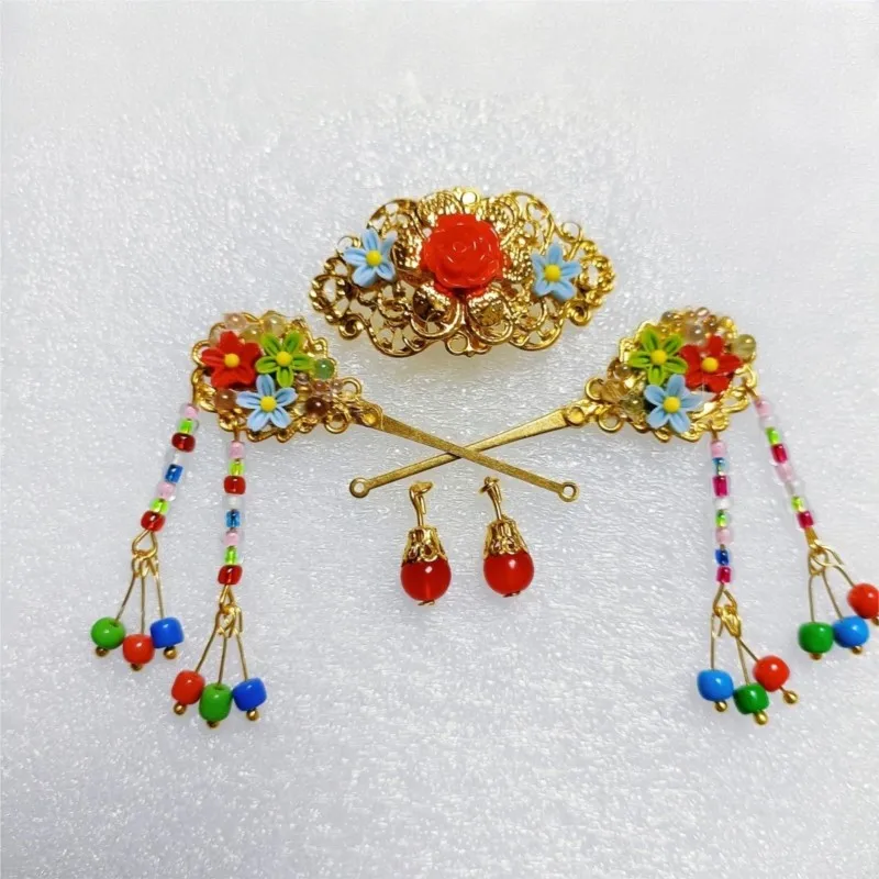 2025 Creative 30cm Ancient Costume Doll Headdress Chinese Ancient Original Hairpin Accessories Doll Headpiece Accessories LI075