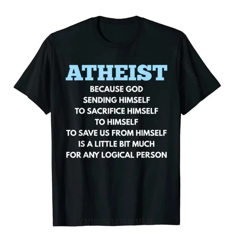 Atheism Funny Atheist Anti-Religion T Shirt Hip Hop T Shirts Hip Hop Tops Shirt  Men Casual