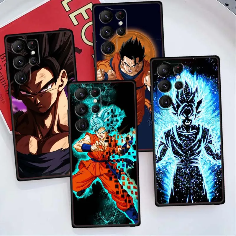 

Dragon Ball Goku Gohan Anime For Samsung Galaxy S26 S25 S24 S23 S22 S21 S20 Ultra Plus FE 5G Black Soft TPU Shell