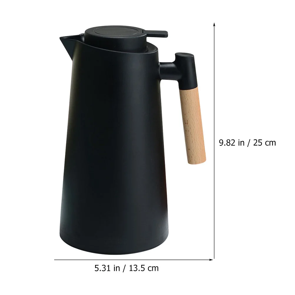 

Vacuum Glass Insulated Water Kettle Nordic Style Large Capacity Heat Preservation Sealed Lid Leak Proof Outdoor Home Office Use