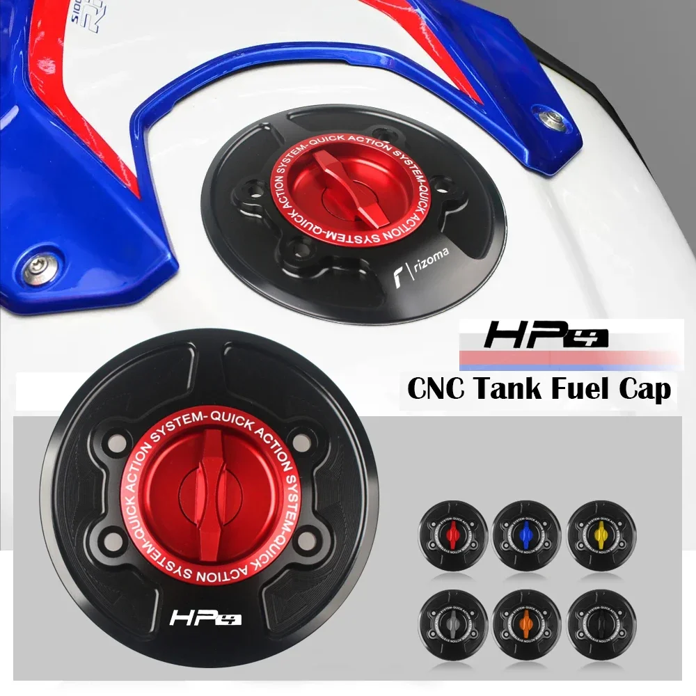 for BMW S1000RR HP4 HighPerformance4 2009-2024 CNC Racing Alu Motorcycle Fuel Tank Cap Gas Cap Cover Quickly Release Keyless