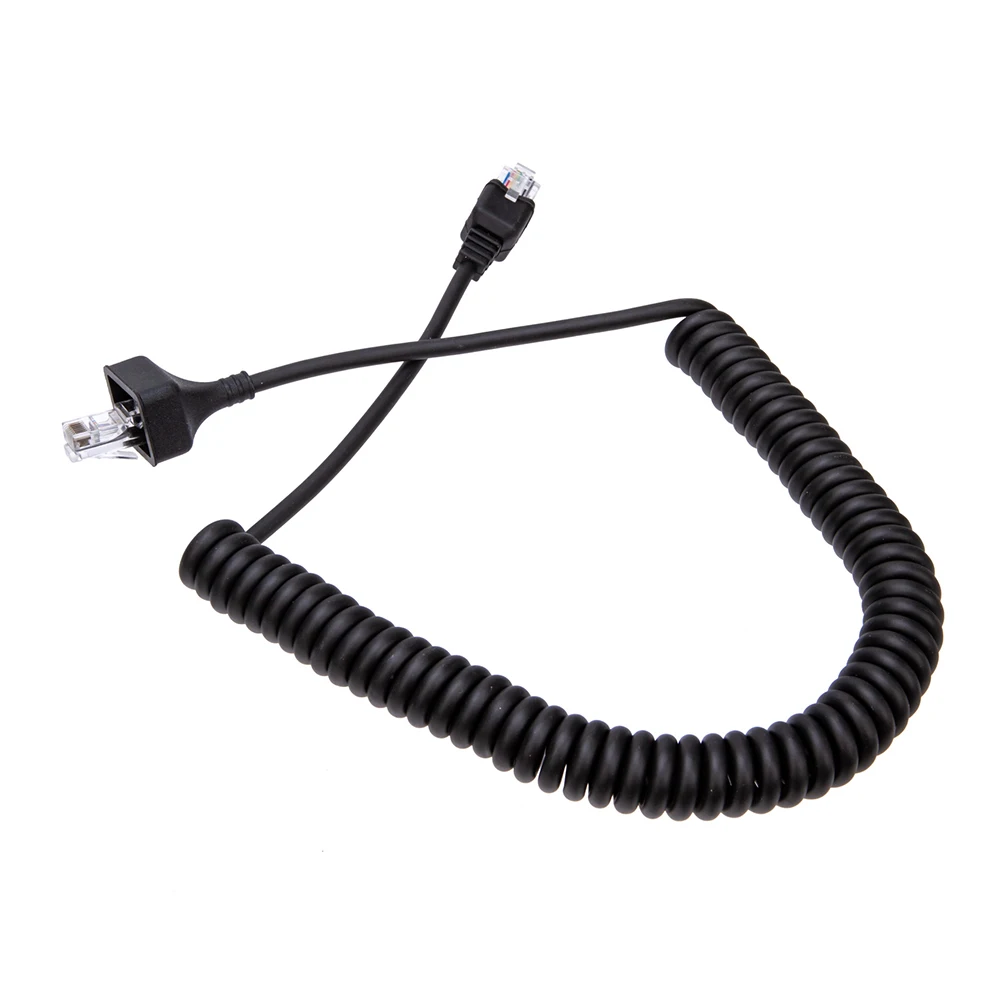 8 Pin Microphone Cable Easy To Install Mic Cable Cord Heavy Duty Coiled Walkie Talkie Parts for KMC-30 for Kenwood KMC-32 KMC-35