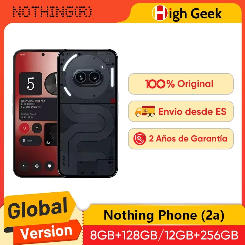 Global Version Nothing Phone (2a) MTK Dimensity 7200 Pro 50MP Main Camera 6.7” 120Hz AMOLED Display  45W Charge 5000mAh Battery