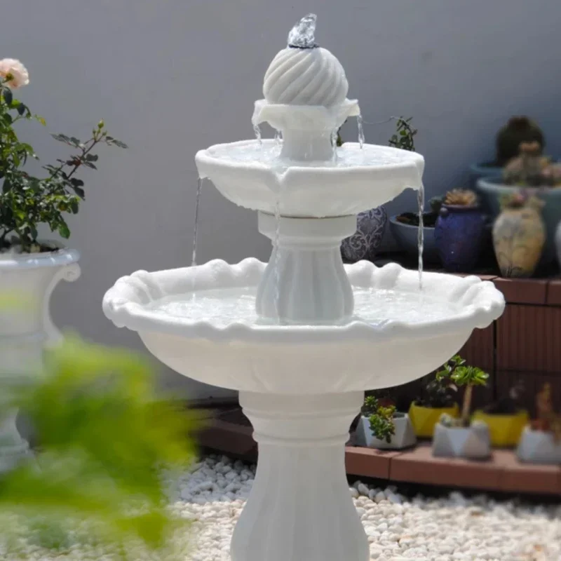 Garden fountain villa decoration solar energy circulation water ornaments outdoor pool courtyard landscaping trevi fountain