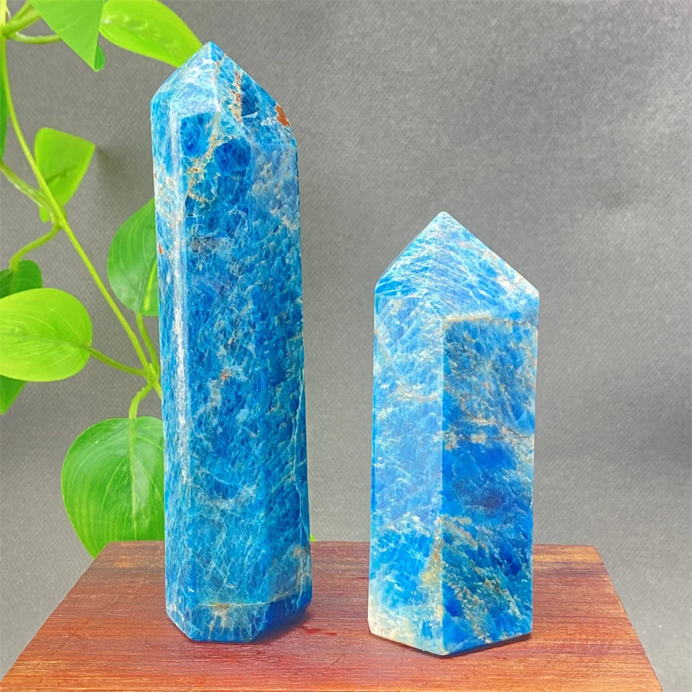 

Natural Blue Phosphorite Crystal Wand Amethyst Rose Quartz Home Decor Mineral Stone Craftsmanship Aquarium Room Decor Witchcraft