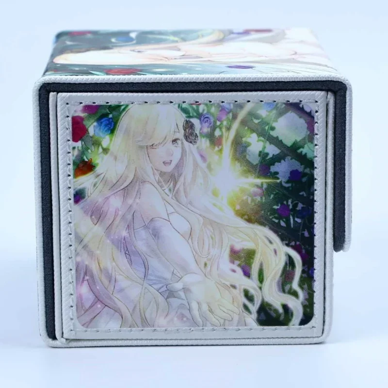 يو غي أوه! حافظة بطاقات حديقة روز مايدن Tcg لتقوم بها بنفسك عالية الجودة جلدية عمل دمى أشكال أنيمي لعبة جمع صندوق تخزين الهدايا