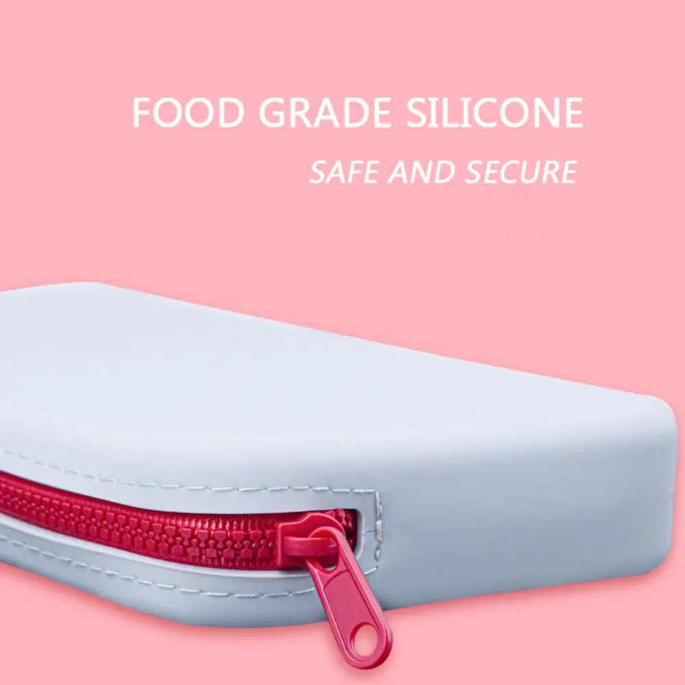 Piccola borsa quadrata in Silicone per cosmetici portaspazzole da viaggio di grande capacità organizzatore impermeabile cosmetico portatile