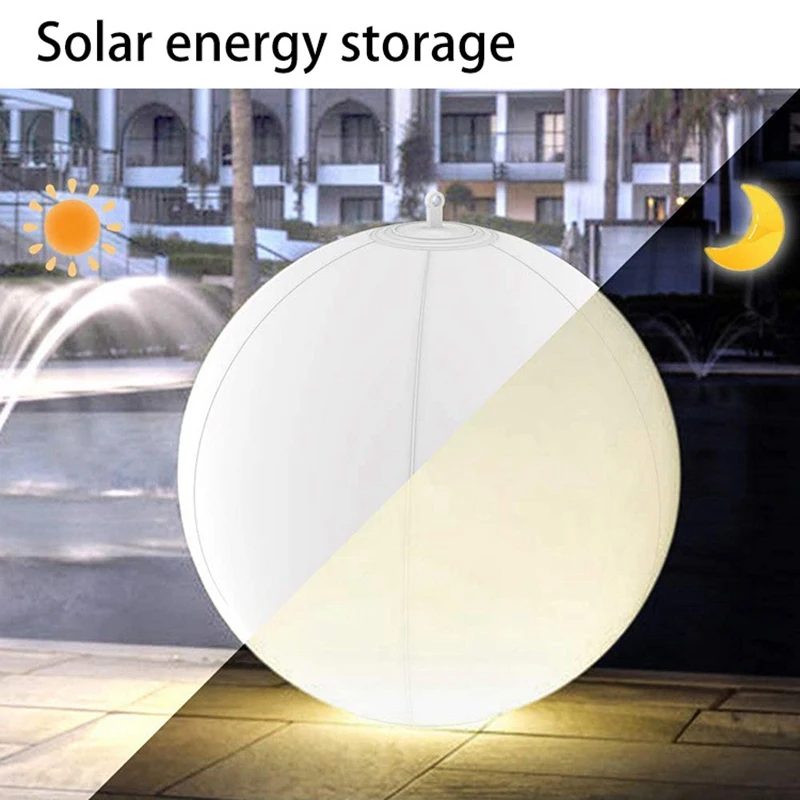 

Floating Pool Light Inflatable Remote Control-Solar LED Glow Ball IP68