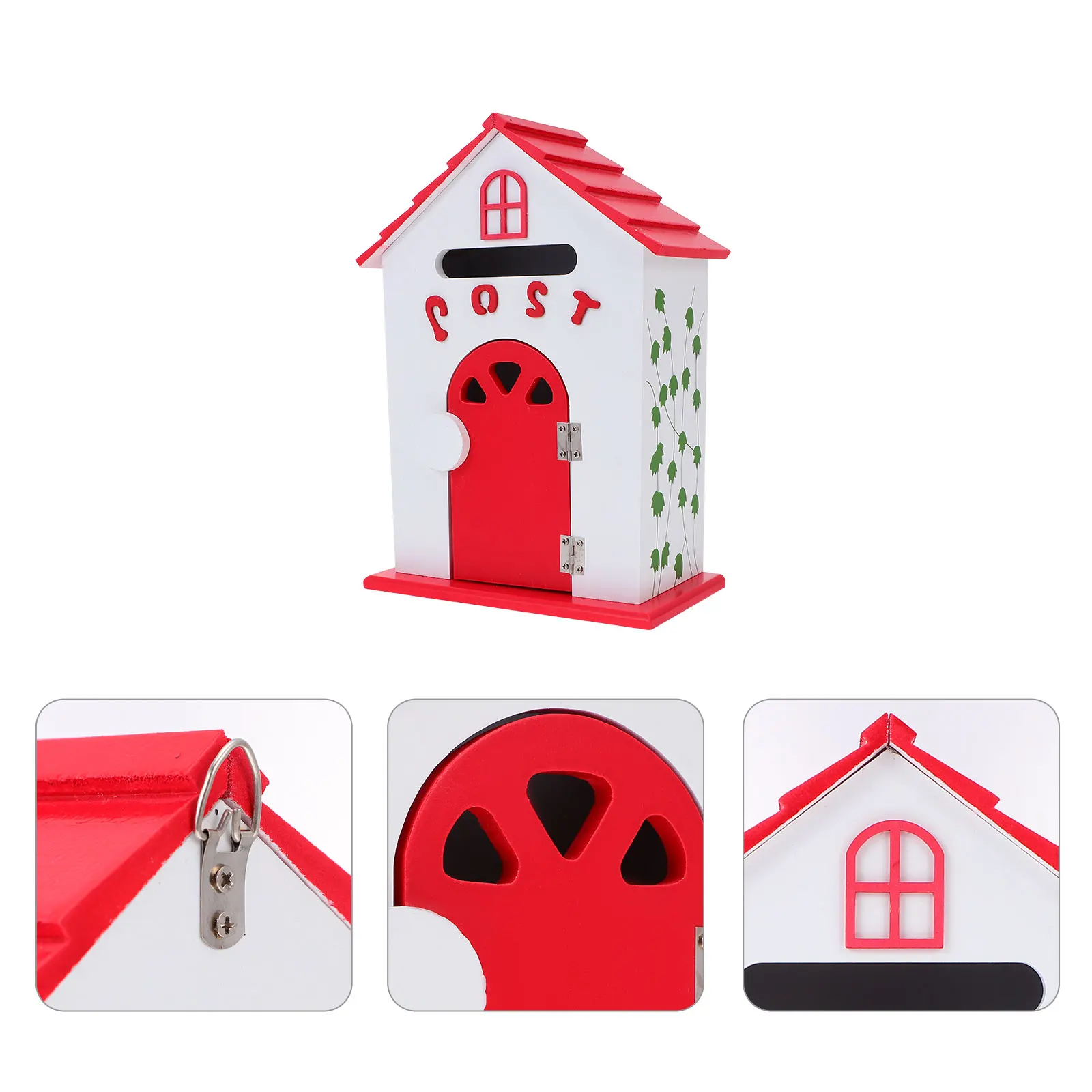 

Настенный деревянный почтовый ящик, почтовый ящик, декоративное хранилище для писем, школьное предложение, складная коробка, деревянный контейнер для домашнего декора