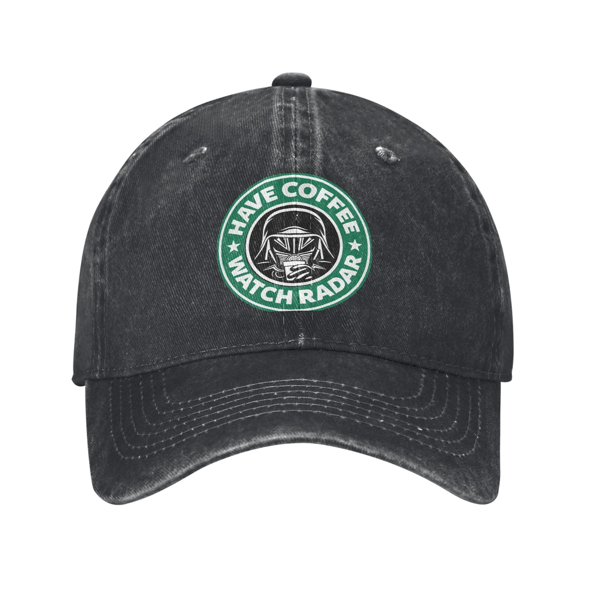 Have Coffee Watch Radar Baseball Caps Vintage Distressed Denim Spaceballs Sun Cap Unisex Outdoor Activities Adjustable Caps Hat