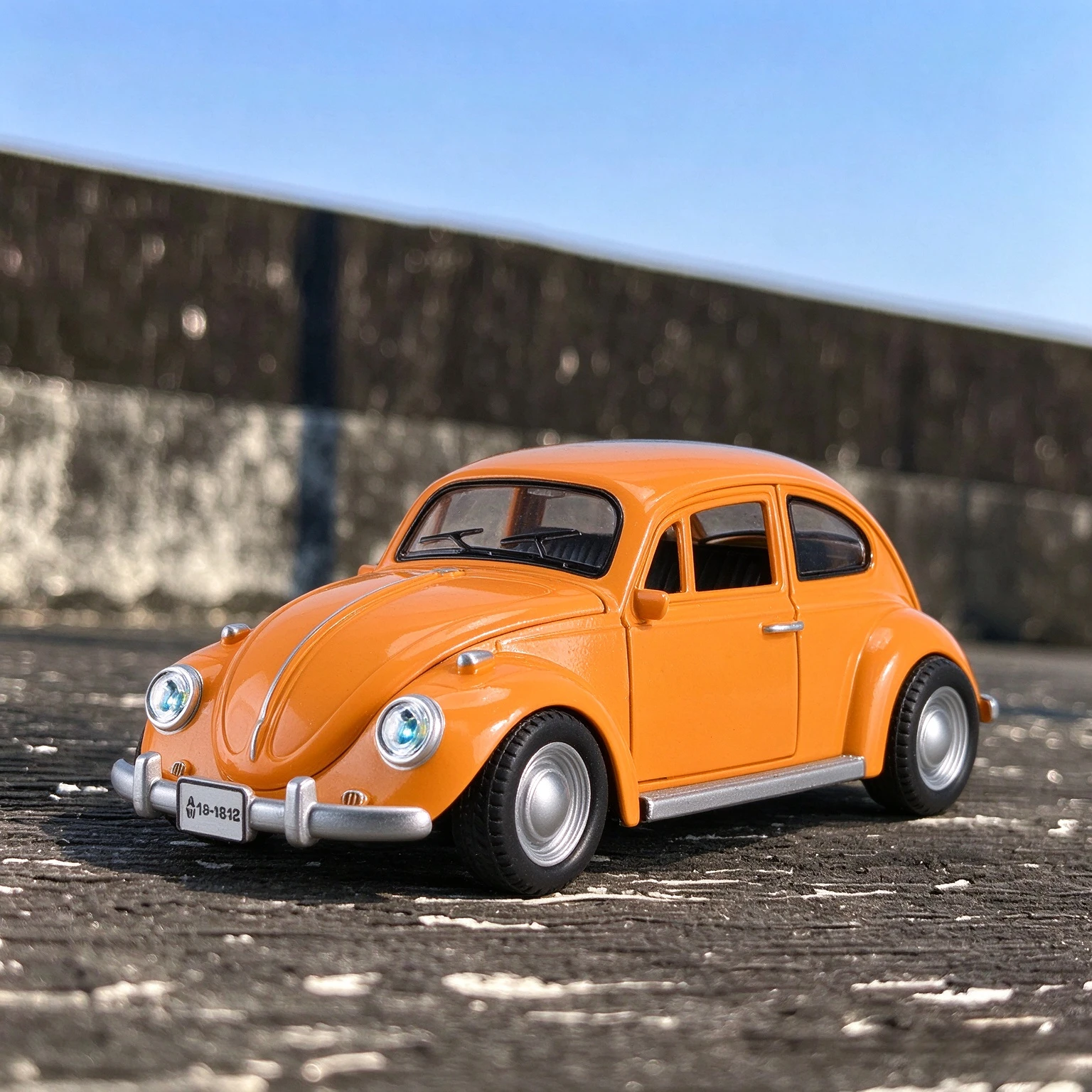 1:18 1955 Beetle 500K mini cooper s Revuelto Simulation Alloy Car Model Ornament Diecast Alloy Car Model Collectible Gift