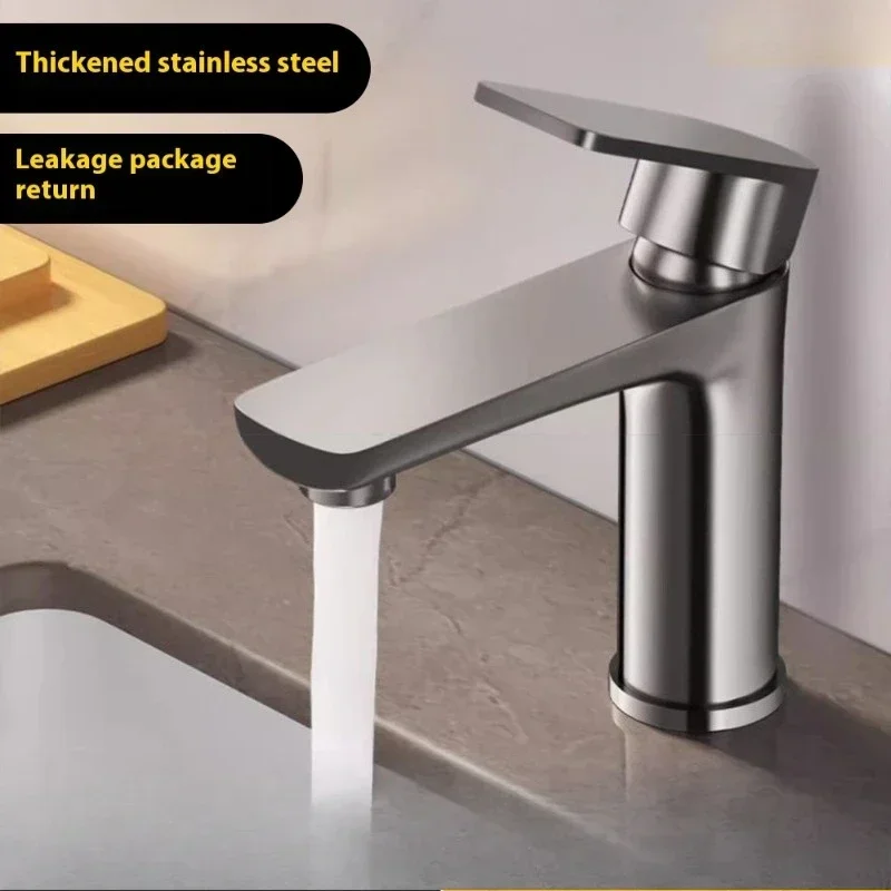 

Kitchen Stainless Steel Faucet Bathroom Cleaning Basin with Sensor Hot Cold Water Faucet Suitable for Sink Home Kitchen Bathroom