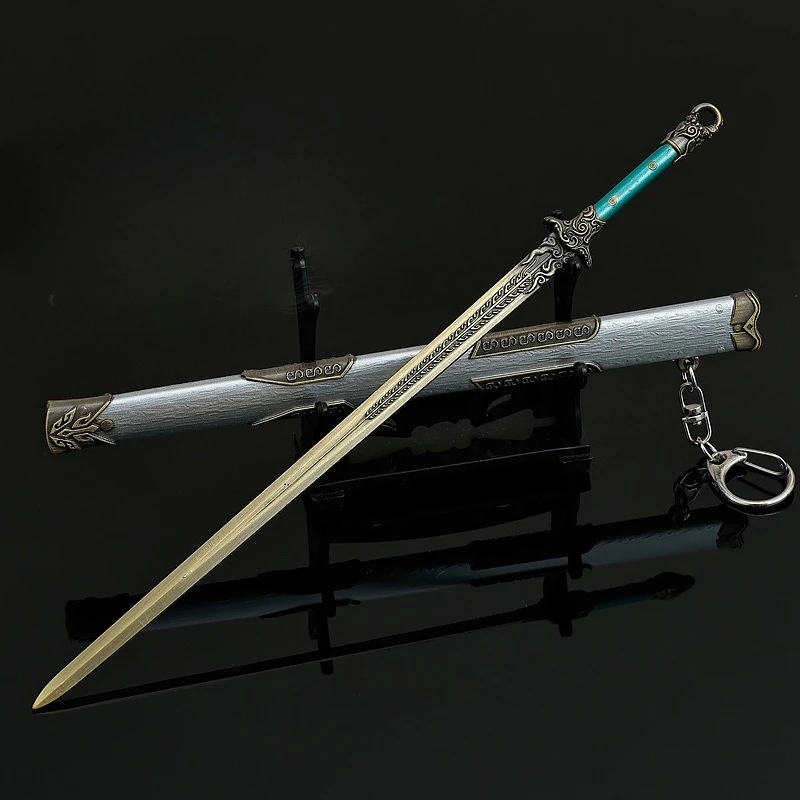 22 centimetri FEUD Film TV Periferico Verde Hornet spada armi Modello Portachiavi Mestiere In Metallo Puntelli Cosplay Display Pezzo Ragazzo Regali Giocattoli