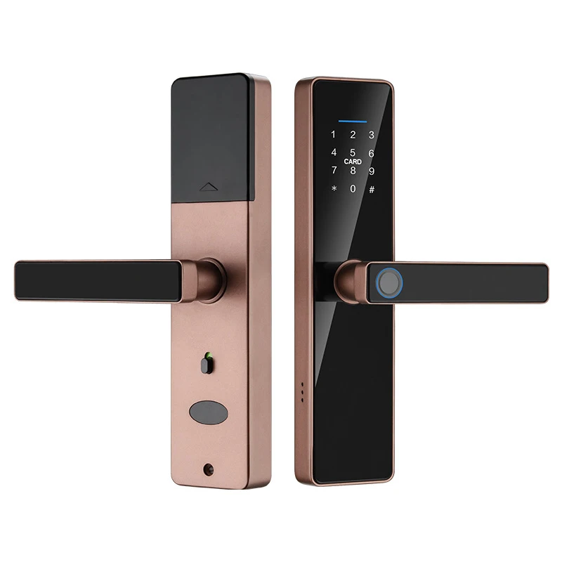 WiFi fingerprint electronic door lock easy to install smart password lock TUTA mobile remote control smart password door lock