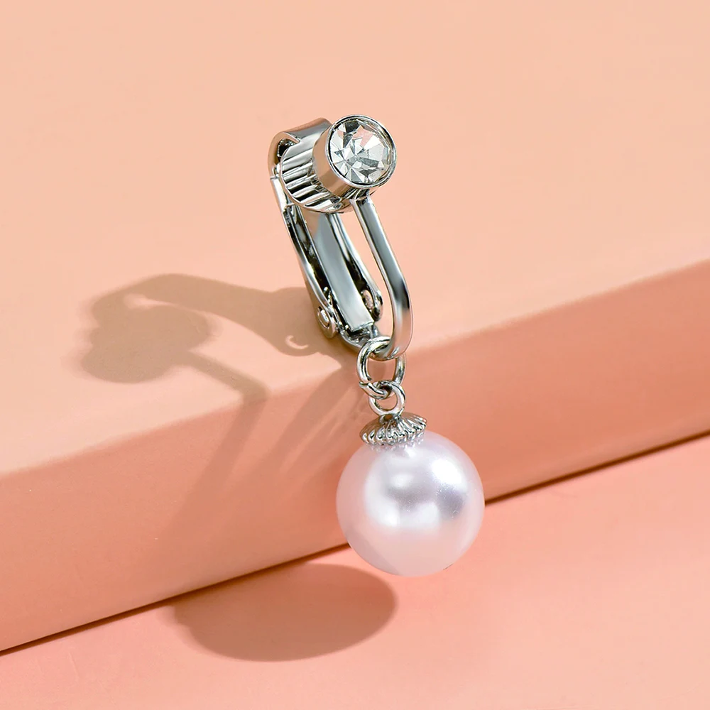 Sexy Faux Fake Belly Butterfly Belly Piercing Heart Clip On Umbilical Navel Fake Piercing Flower Dangled Cartilage Earring Clip