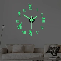 Modern Design Large Wall Clock DIY Quartz Clocks Fashion Watches Acrylic Mirror Stickers Living Room Home Decor Clocks