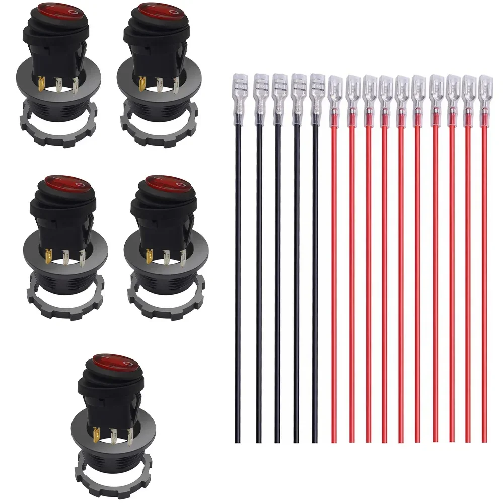 

25*32*17,5 мм светодиодный кулисный переключатель, переключатель 12 В, длина проводки 15 см, 3 соединительных проводов, огнестойкий корпус для автомобильного использования