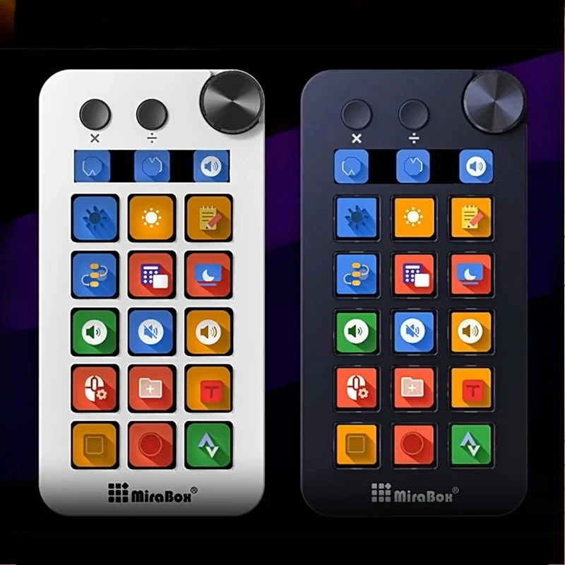 

Original MBox N1 StreamDeck Mini Visual Keyboard Desktop Streaming Console Hub 15Key LCD Button Live Content Custom Stream Dock