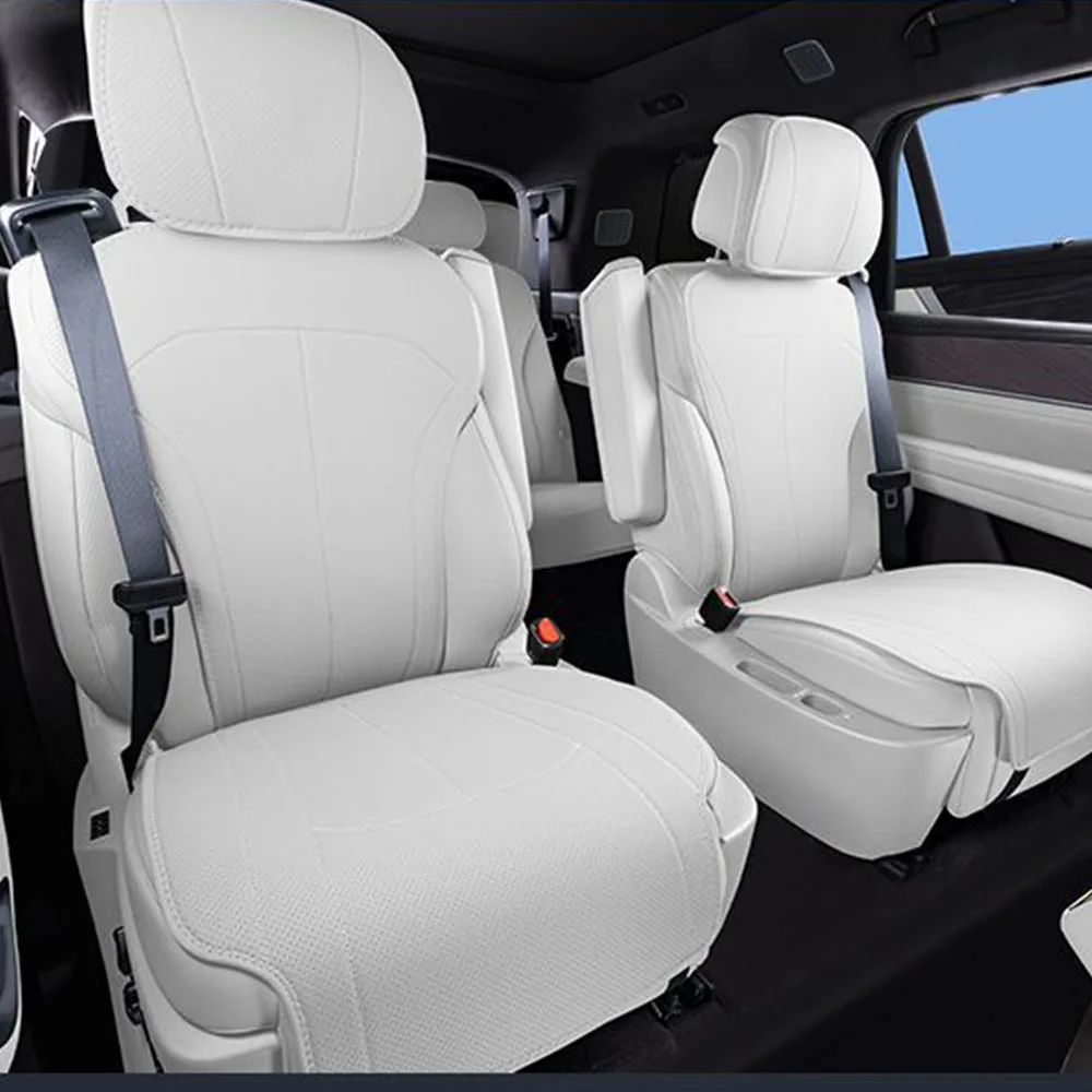 ل دينزا N9 2025 وسادة مقعد السيارة جلد طبيعي كل موسم العالمي وسادة مقعد سيارة الخلفي التهوية تنفس غطاء مقعد