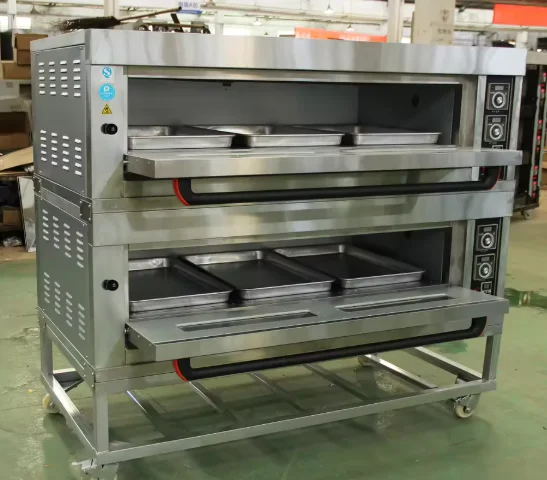 3/4 Layer Large Capacity Industrial Deck Oven Commercial Bakery Pizza Cake Bread Baking Machine