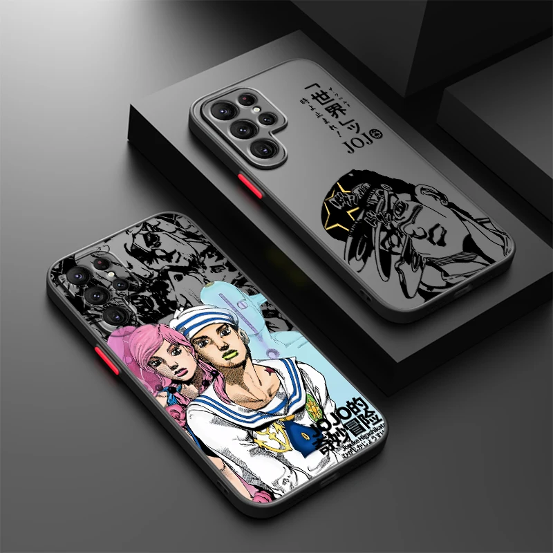 Чехол для телефона JOJO Anime Kujo Jotaro для Samsung S24 S23 S22 S21 S20 S10 FE Note 20 10 Ultra Lite Plus