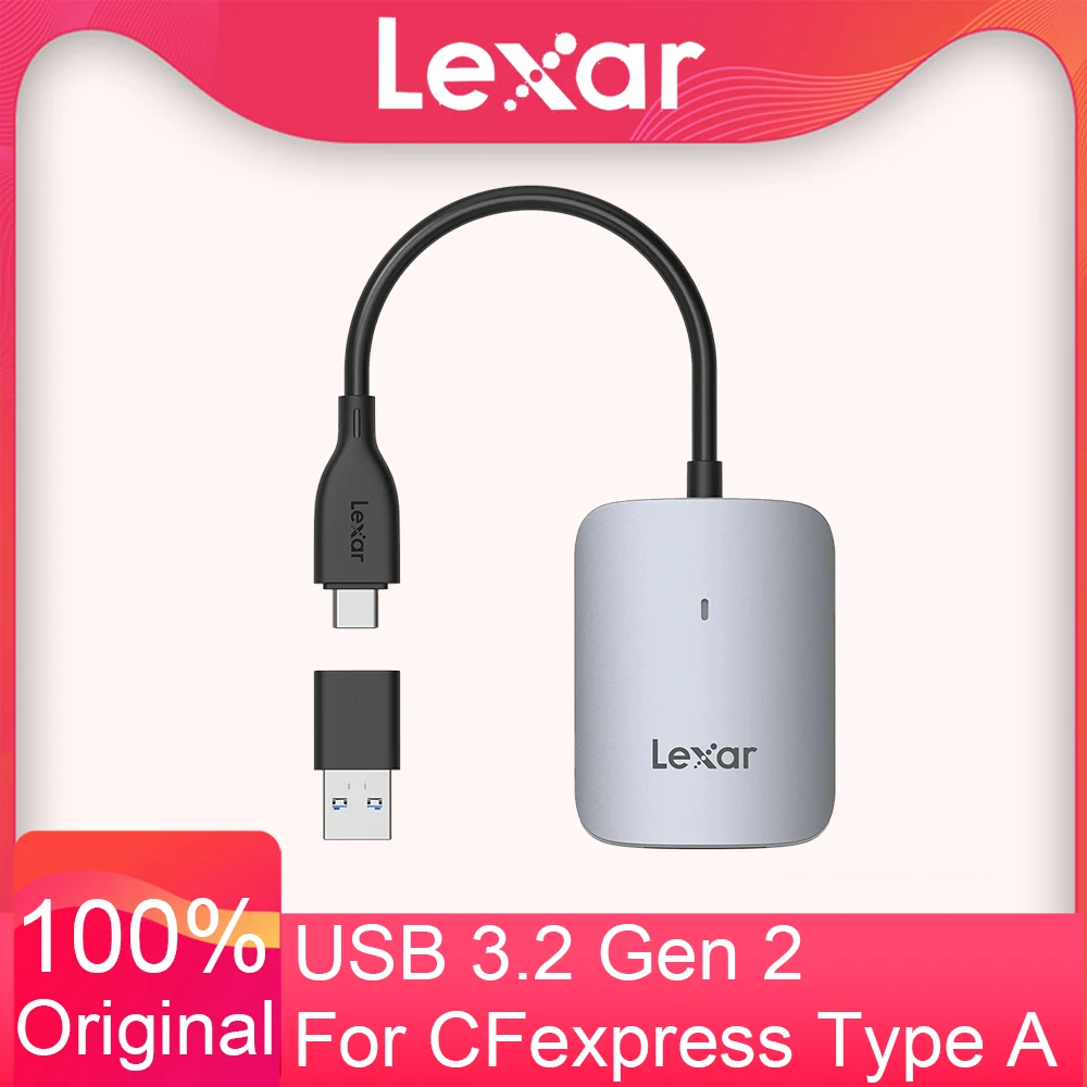 Lexar515U CFexpress Type A USB3.2 Gen2 CFE قارئ بطاقات عالي السرعة من النوع C واجهة 8K 10Gbps قارئ بطاقات الذاكرة