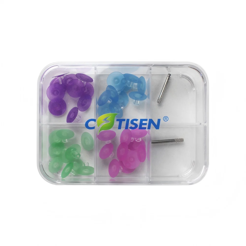 

Dental Composite Polishing Discs Kit Rotary Instruments Silicone Four Grits 2 Mandrels For Interproximal Labial Buccal Surfaces