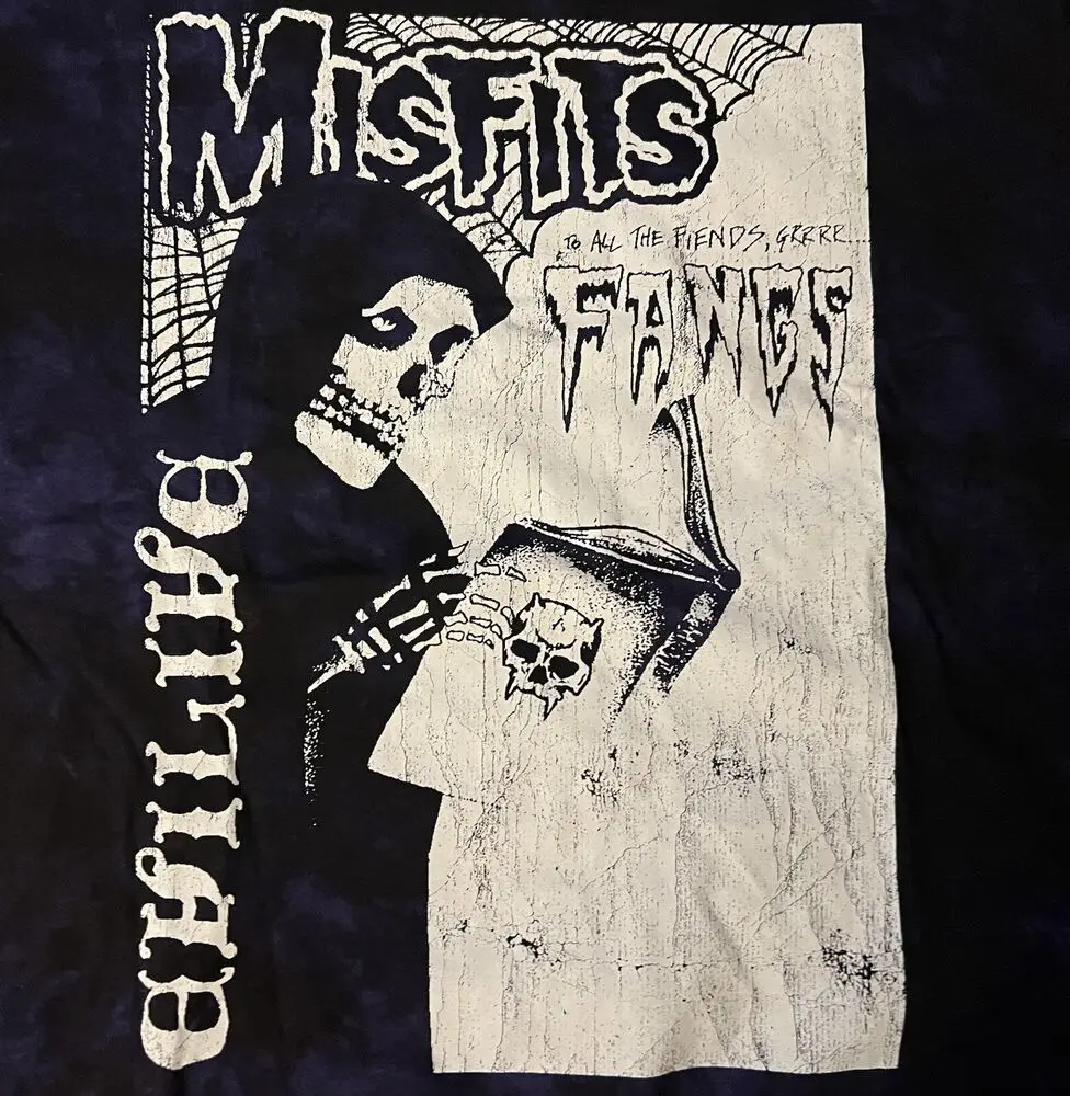 Misfits To All the Fiends Tie Dye Punk Rock Band T-Shirt Size XXL